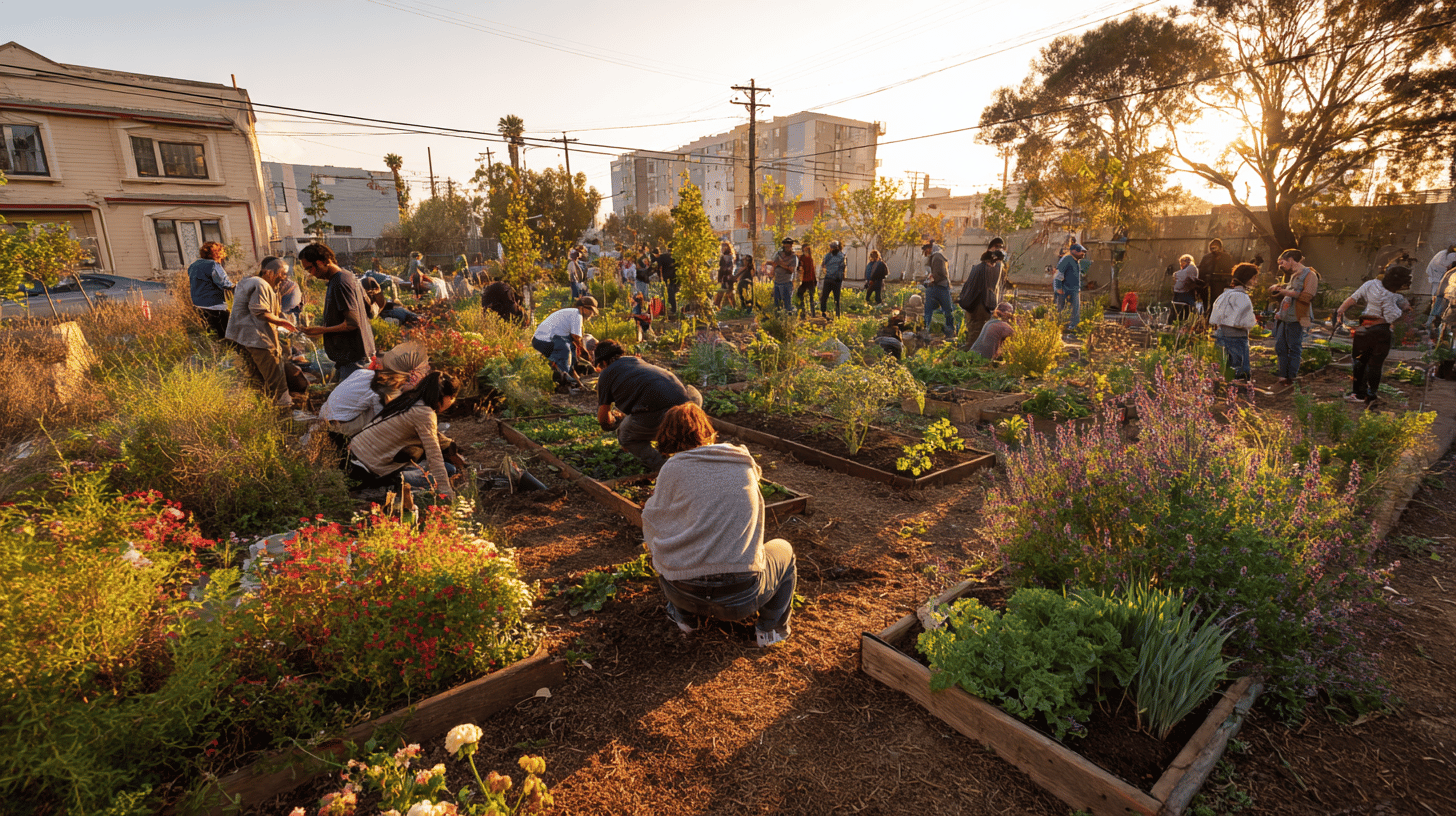 The importance of community gardens, swap events and neighbourhood projects